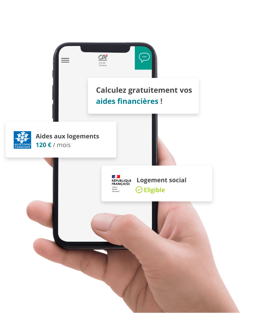 Image : “Accédez à toutes
        les aides auxquelles vous pouvez prétendre.”